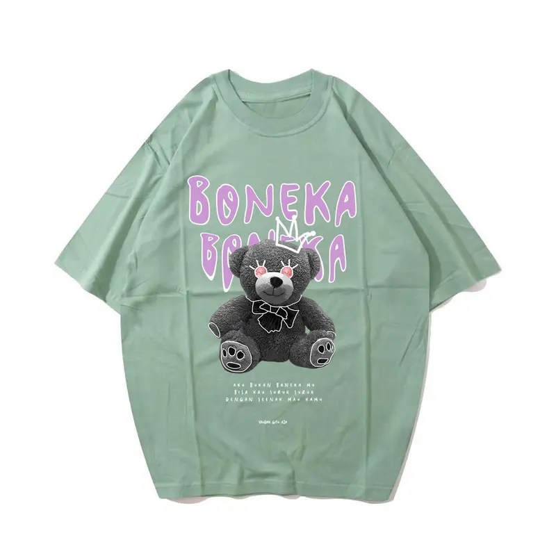 Kaos Distro Pria Wanita Keren / T-shirt Oblong Atasan Band / Baju Sablon Cowok Metal / Katun Combed / Nyaman Lembut Soft / Dewasa Santai Surfing Anime 1