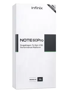 Infinix Note 60 Pro 8/256GB - Up to 16GB Extended RAM - Snapdragon 7s Gen 4 - 6.78” 1.5K Amoled - 50MP - 6500 mAh - 90W Charging - NFC