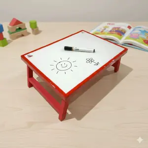 Furniture Anak Meja Belajar Anak Simpel Papan Tulis Langsung Menempel Cocok untuk TK PAUD SD dan Usia Dini Unisex 30x40 cm Gratis Spidol