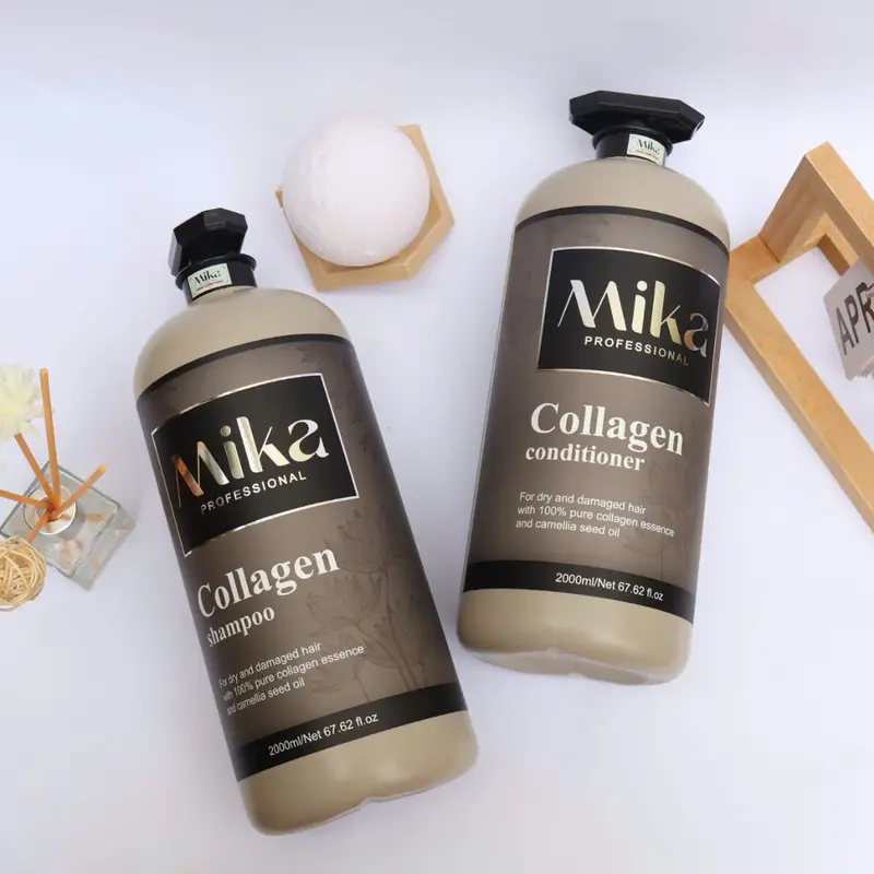 Dầu Gội Xả Collagen Mika Hương Nước Hoa Sang Chảnh Kiểm Soát Dầu Thừa 4000ml/Cặp 4