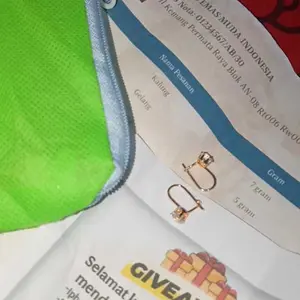 Anting Desi Lapisan E.M.A.S Muda Asli Awet Hingga Bertahun Tahun Gratis Dompet dan surat perhiasan dari toko