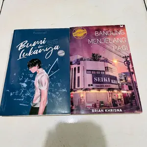 BUKU NOVEL / 1 PAKET 2 BUKU / REMAJA / DEWASA / ROMANCE / FIKSI / BUMI DAN LUKANYA / BANDUNG MENJELANG PAGI