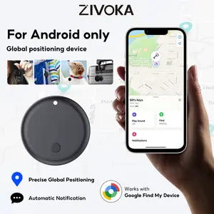 ZIVOKA ST03 - Pelacak GPS Mini untuk Android/Apple, Pencari Kunci dan Barang Hilang, Praktis dan Ringan