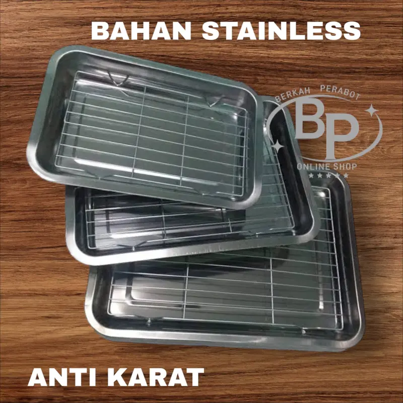 Nampan Cooling Rak Rack Stainless Peniris Minyak Pendingin Kue 2