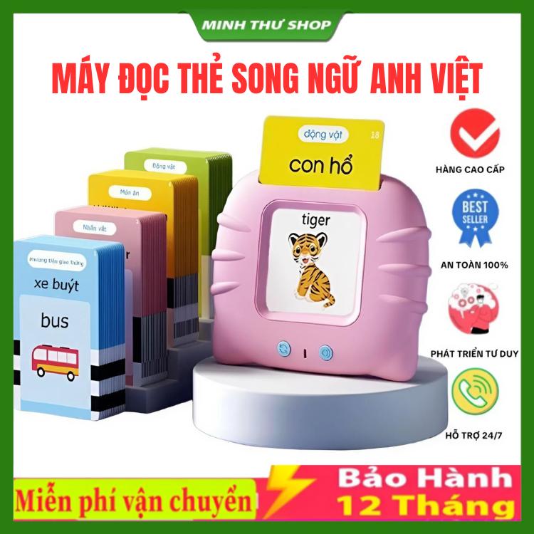 Máy Đọc Thẻ Flashcar Song Ngữ 3 Chế Độ Đọc Anh Việt , Đồ Chơi Giáo Dục…