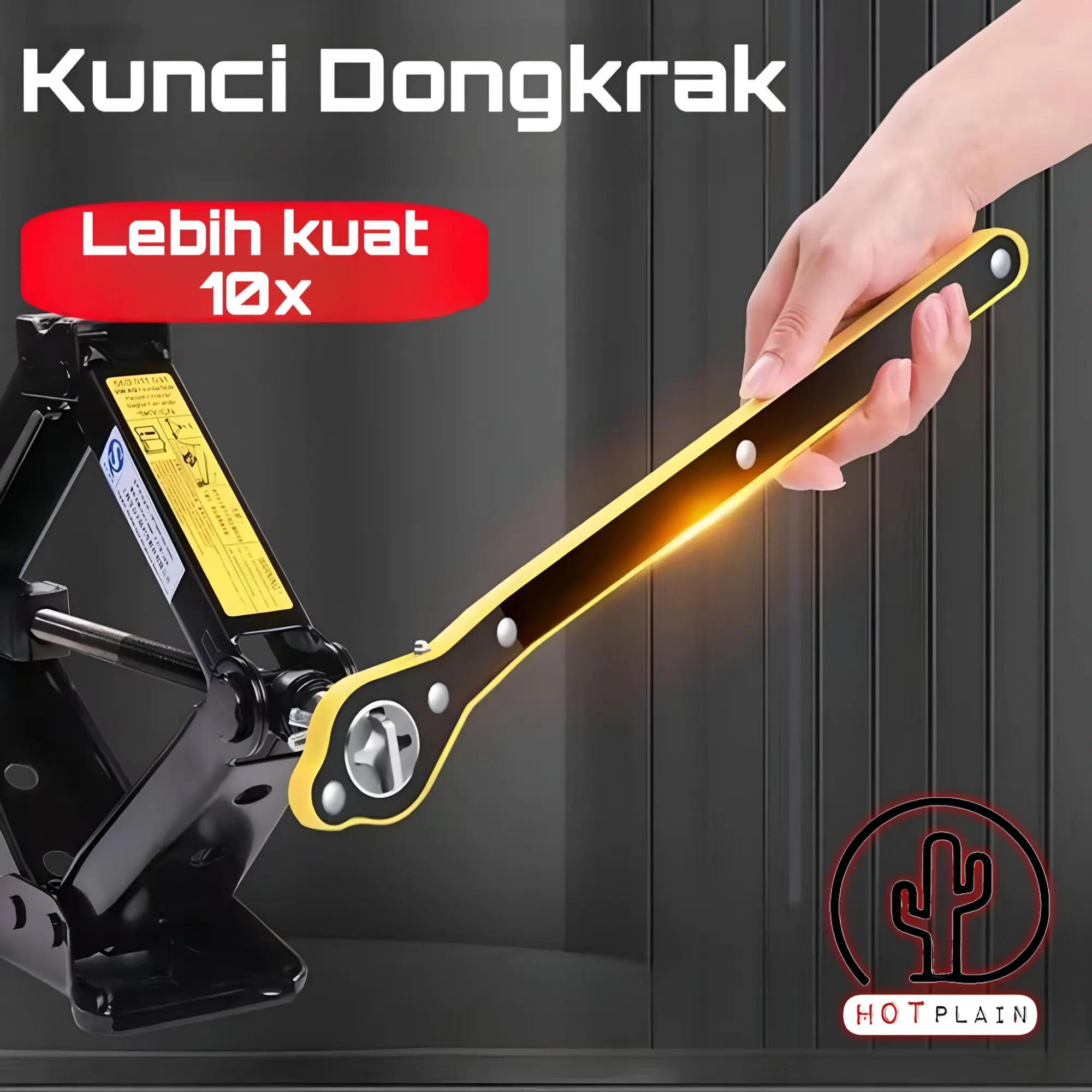Kunci Pas Dongkrak Mobil Ratchet Wrench Rocker