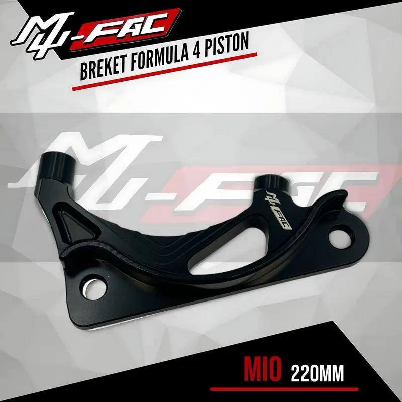BREKET KALIPER FORMULA 4 PISTON MUFAC VARIO MIO BEAT NMAX AEROX PCX NOUVO VIXION SONIC WAVE 110 1