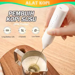 Hand Mixer Mini Mixer Pengocok Susu Milk Frother High Speed Rechargeable Type-C