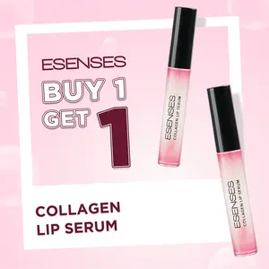 BUY 1 GET 1 - Esenses Collagen Lip Serum dengan Collagen, Vitamin C & E untuk Melembabkan dan Memberikan Rona Cerah di Bibir - Lipstick, Gloss