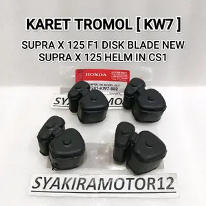 KARET TROMOL [ KW7 ] HONDA SUPRA X 125 F1 DISK BLADE NEW SUPRA X 125 HELM IN CS1 KARET BANTALAN NAP GEAR BELAKANG HIGH QUALITY