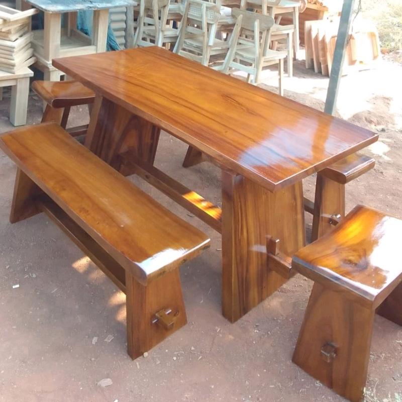 meja trembesi tanpa sambungan 1