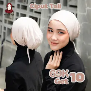 Hanania Hijab-Inner Basic Turki Ciput Tali Kaos Rayon Premium Inner Hijab Ciput Kaos Anti Pusing