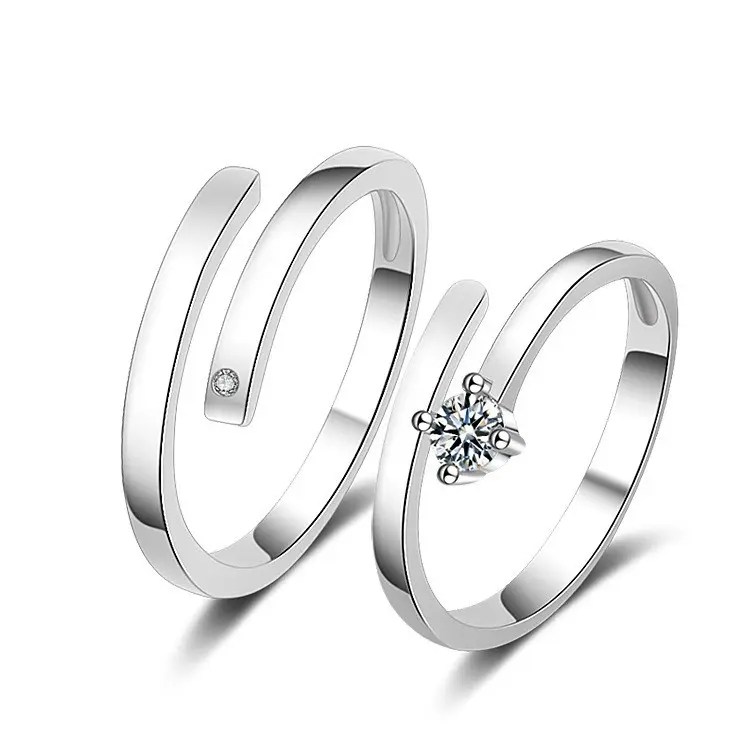 Ladamai 1 Buah Cincin Pasangan Silver / Cincin Pengantin / Cincin Couple / Cincin Pernikahan 6