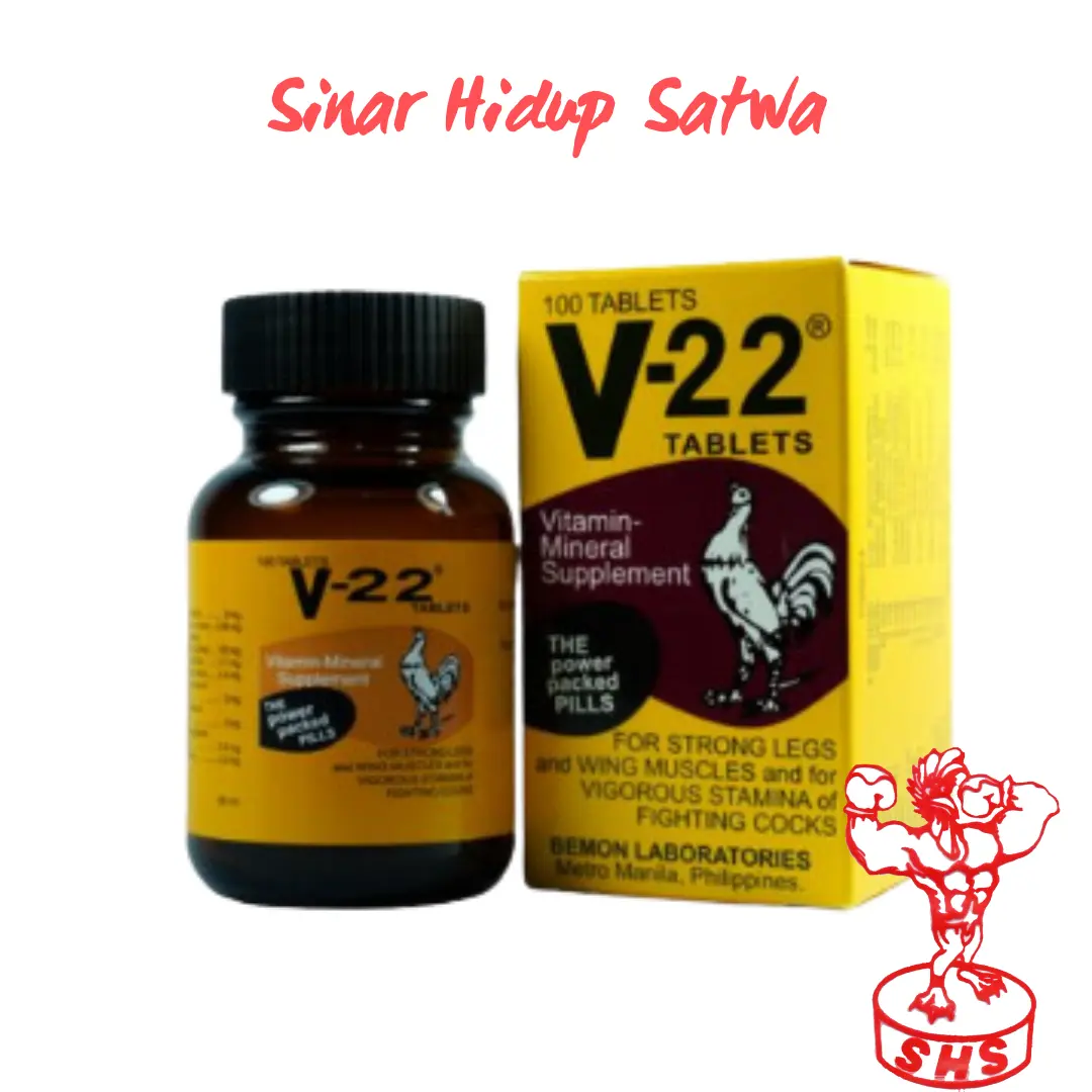 V22 vitamin obat ayam import original Sinar Hidup Satwa