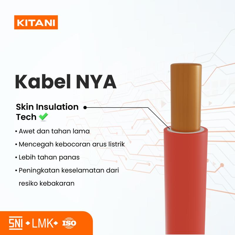 KITANI - NYA 1.5 mm² - 10 Meter -  Kabel Tembaga Kawat 2