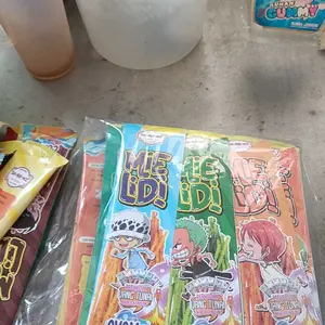 Mie Lidi Karakter Isi 50pcs by Doremi Snack dengan Varian Rasa Original Ayam Bawang Balado Pedas Laut Jagung Manis