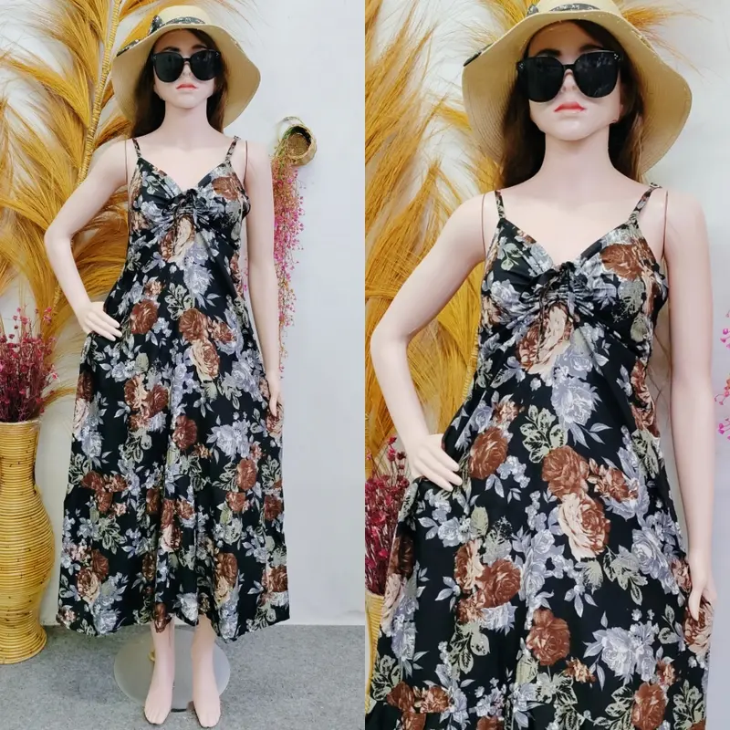 Dress Ariana Casual Santai Rayon Adem Nyaman Motif Bunga