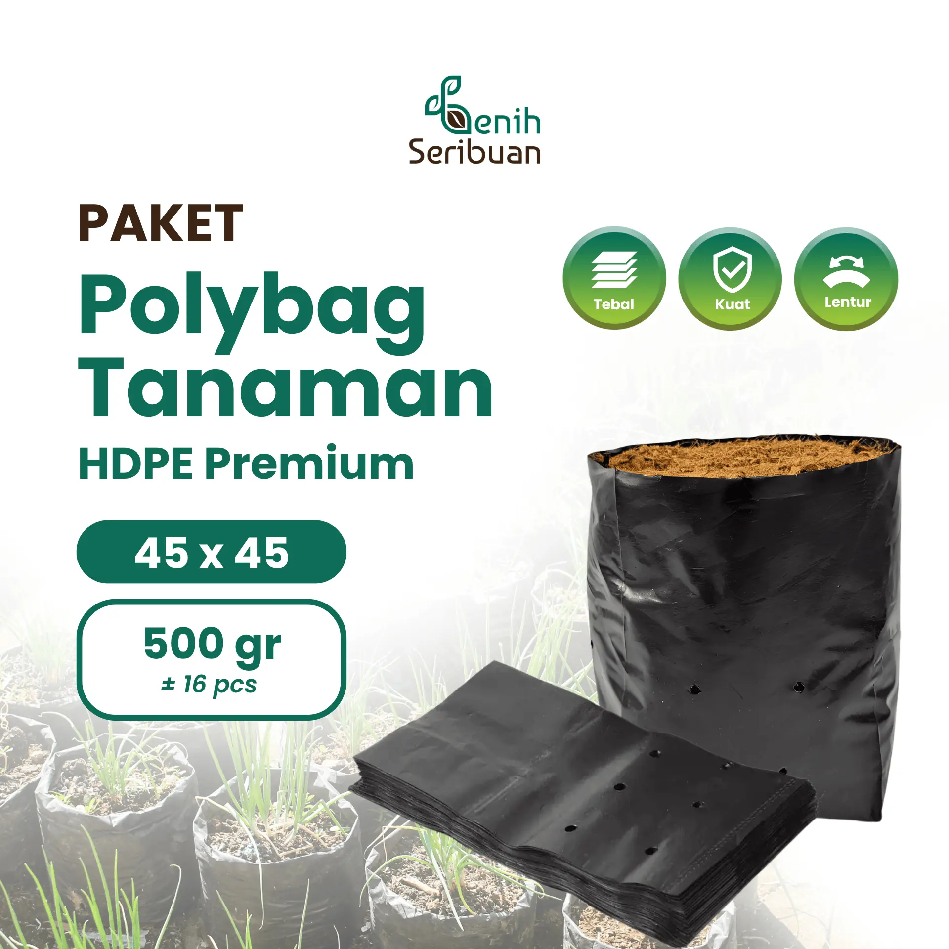 500GR - 45 x 45 ± 16pcs