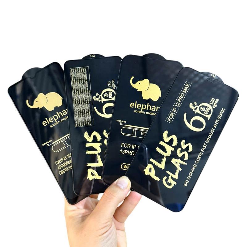Kính Cường Lực Con voi 6D Full Màn IPhone 6/6s/7/8/plus/X/Xs/Xr/XsMax/11/12/13/14/15/16/17/18/Pro/Plus/Promax