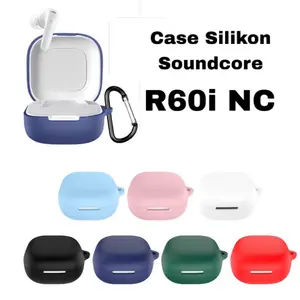 Case Casing Cover Silicone Anker Soundcore R60i NC/R60INC + Carabiner Earphone