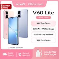 Gambar [ONLINE EXCLUSIVE] vivo V60 Lite 4G (8/128) 50MP Sony Camera, 6500 mAh + 90W FlashCharge, Bypass Charging, AI Four-Seasons, SGS 5-Star Drop Resistance - Vibing Pink dari vivo Indonesia Kab. Tangerang 3 Tokopedia