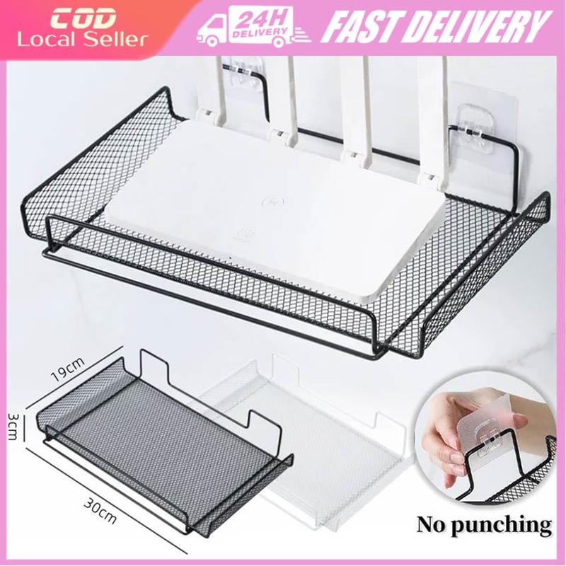 Router storage rack bracket wall mounted TV set-top box storage rack ...