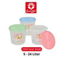 Gambar SunLife Visto Seal Ware Toples Makanan Kering Serbaguna Toples Kerupuk Kapasitas Besar Sampai 24 Liter SNL-7052 - 5 LITER, PINK dari SunLife Plastics Kab. Tangerang 5 Tokopedia