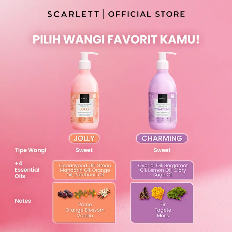 Scarlett Whitening New! Fragrance Brightening Body Lotion Bright Mood Booster 2