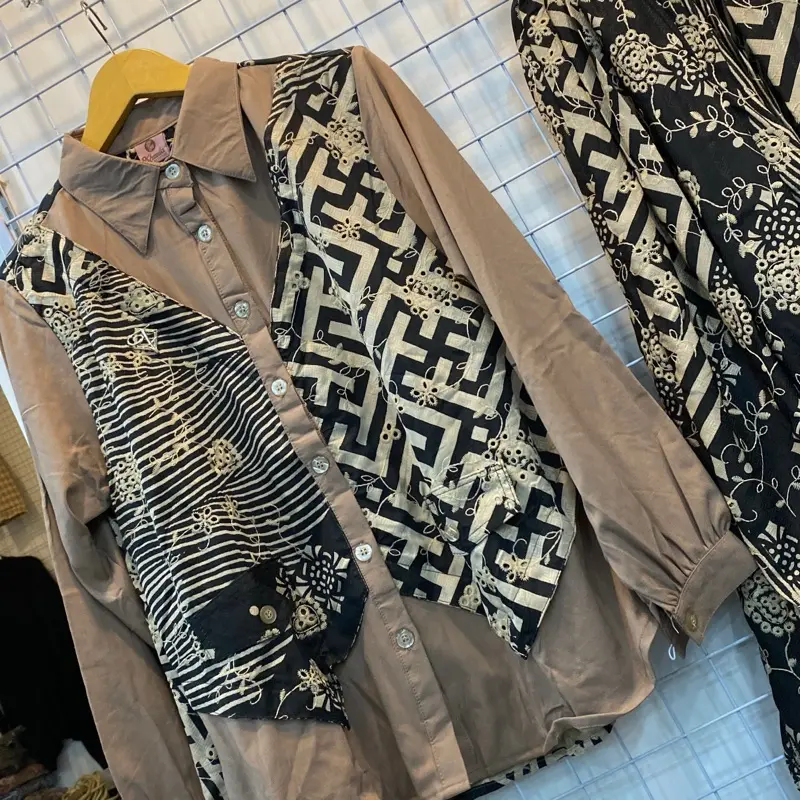 Setelan Rok Wanita Premium BKK Katun Bordir Renda Cantik Mewah Elegan - LD 90-112cm - Atasan, rok, Baju, Panjang nyaman halus 1