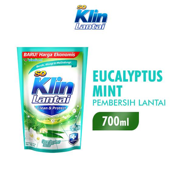 Soklin Pembersih Lantai Clean & Protect Eucalyptus Mint 700 ml