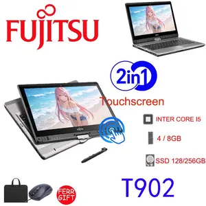 [Pre-owned] Laptop Fujitsu Futro T902 2in1 touchscreen Intel Core I5 Ram 4/8G SSD 128/256GB Pakai  Garansi Siap Pakai  Cocok Kerja & Belajar Stok Terbatas Laptop Bisnis Lancar Zoom & Office  Siap Sekolah  Garansi Laptop Murah untuk Pelajar