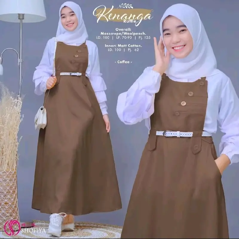 OVERALL KIRANA TERMURAH / OVERALL KEKINIAN / ATASAN WANITA / FASHION MUSLIM TERBARU / GAMIS WANITA MUSLIMAH / OVERALL JUMPSUIT WANITA/GAMIS WANITA TERMURAH / GAMIS REMAJA / OVERALL REMAJA KEKINIAN / ATASAN WANITA TERBARU 3