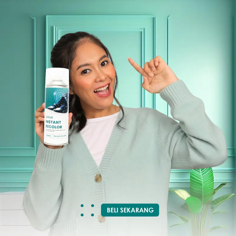 Loxus Instant Recolor Mampu Mengembalikan Warna Sepatu Pudar Seperti Baru Lagi Shoe Pria Sneaker Hitam 4
