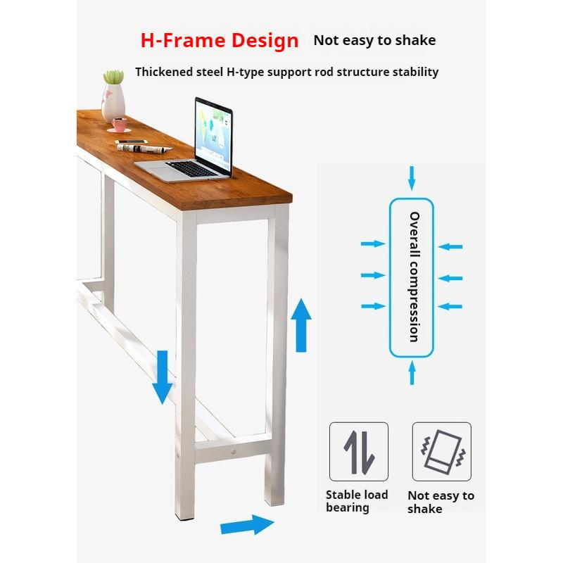 Bar Table Simple Wall Facing Narrow High Leggedbar And Chair Set Balcony Table 5