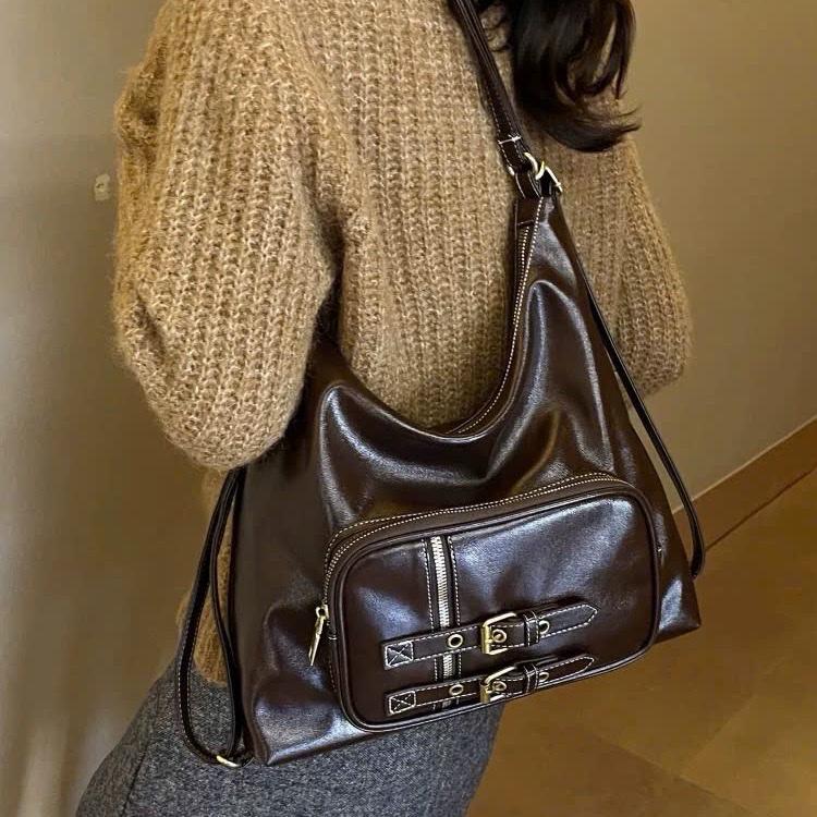 Túi Tote Đeo Vai Nữ Da Mềm Phong Cách Hàn Quốc - Túi Xách Nữ Đeo Chéo Đeo Ba Lô Da Bò Cao Cấp A86 - Mộc Anh Bag