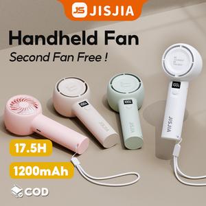 【Yodevoe×JISJIA】พัดลมมือถือขนาดเล็ก สะดวก พัดลม Yodevoe × JISJIA ใหม่ เหมาะสำหรับใช้กลางแจ้ง แบตเตอรี่ทนทาน 1200mAh พร้อมพอร์ต Type-C