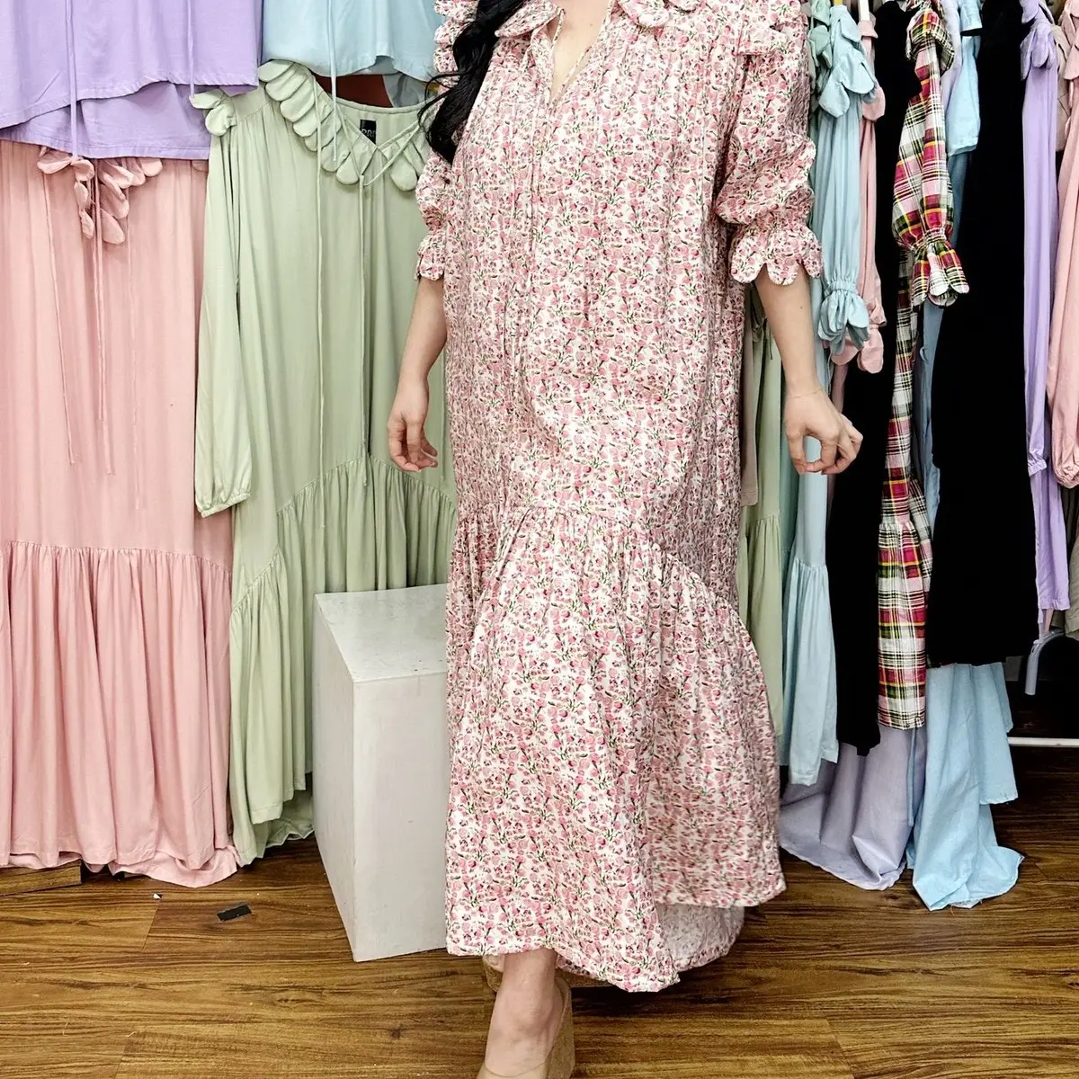 PRP - NEW LONG DRESS CASUAL MOTIF