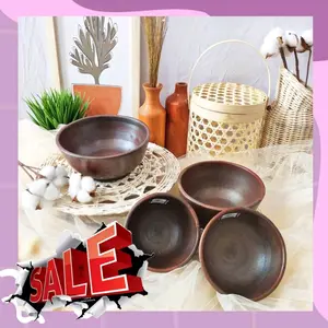 Mangkok Gerabah Tanah Liat , mangkok soto, kitchenware, Alat Makan