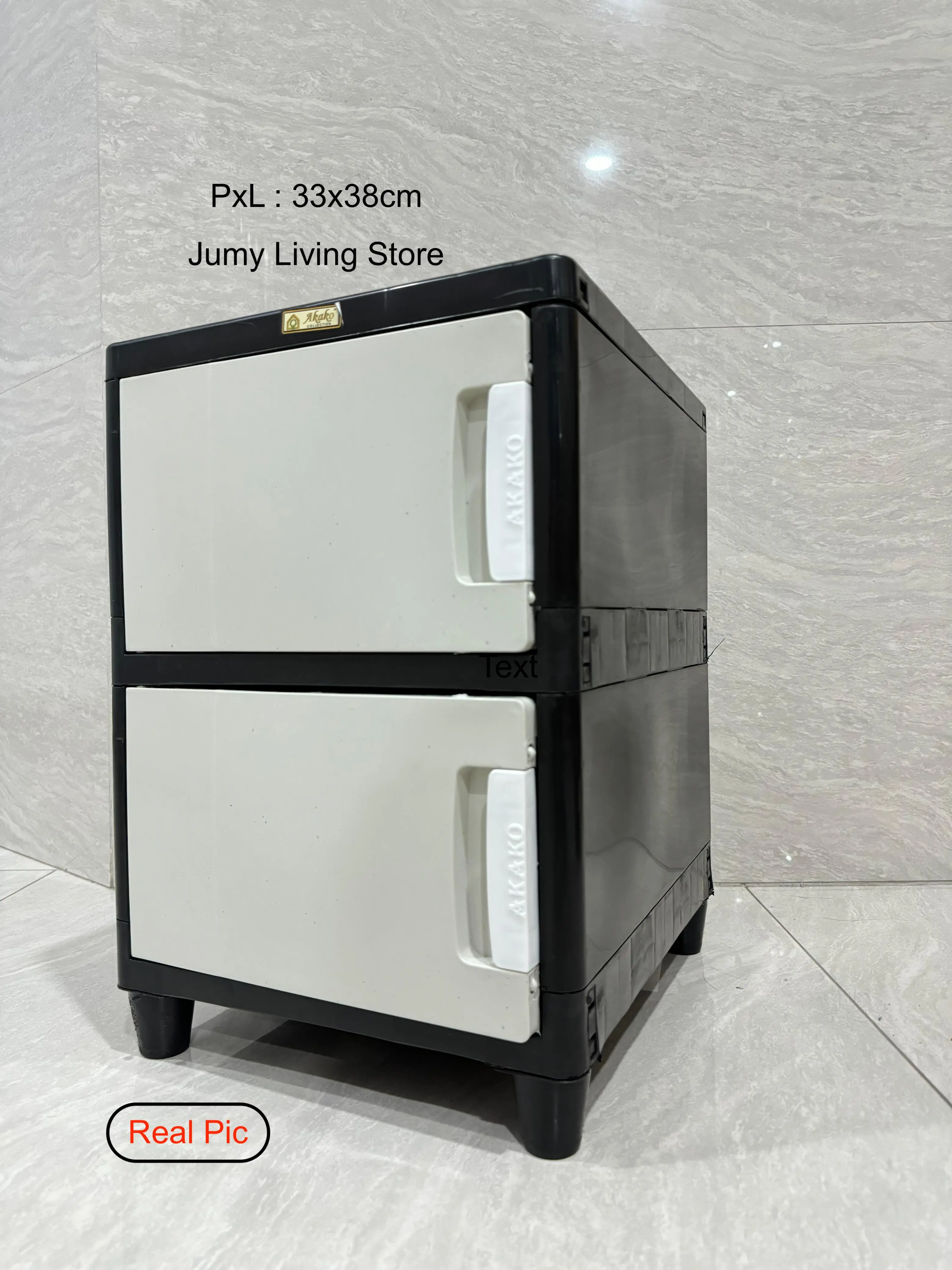Lemari Pakaian Plastik Minimalis Murah Susun 2 Warna Catur Pintu Furniture