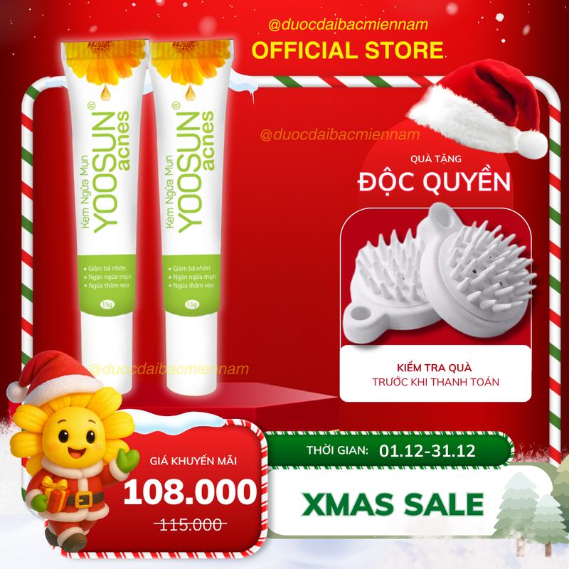 Kem ngừa mụn YOOSUN Acnes hỗ trợ giảm mụn sạch bã nhờn phục hồi tổn thương - 15gr 1 tuýp