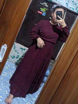 Product Review of QOME - DRESS BAHAN CERUTI / DRESS NAOMI / DRESS KONDANGAN /DRESS PESTA / DRESS FORMAL Mewah from K**👸 3