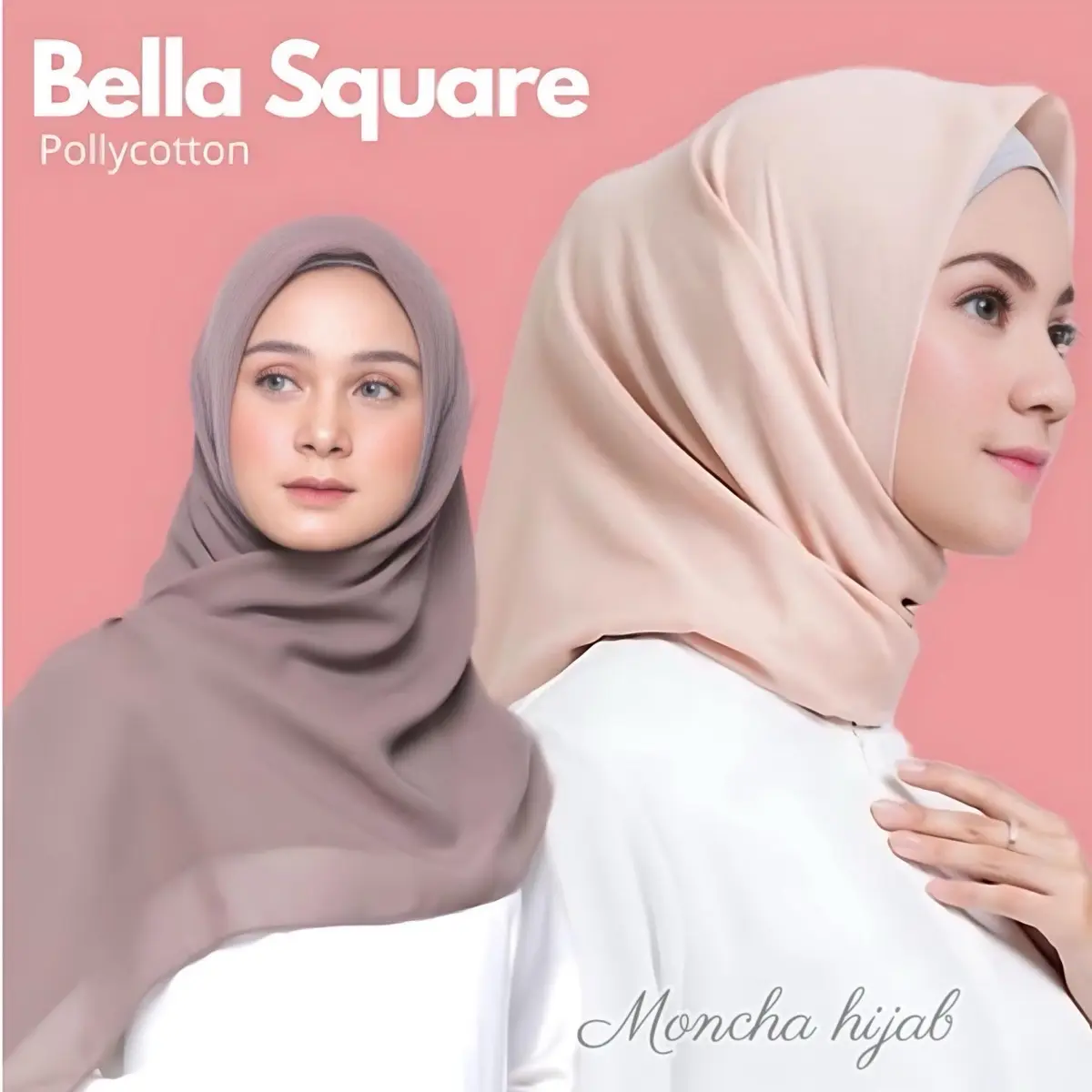 Hijab Bella Square Segi Empat Premium Kerudung Voal Casual Muslim Basic Nyaman