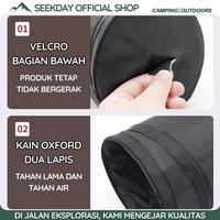 Gambar SEEKDAY Tempat Sampah Mini Camping Tempat Sampah Mobil Lipat 5L Tempat Sampah Kecil Untuk Kamar Dapat Gantung/Kecil Dan Portabel - hitam dari Seekday Indonesia Official Store Kab. Tangerang 4 Tokopedia