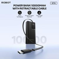 Gambar Robot RT19 Powerbank 10000mAh Built In Cable Two Way Fast Charging 22.5W LED Digital- Garansi 1 Tahun- BISA COD dari Robot Official Shop Indonesia Kab. Tangerang 2 Tokopedia