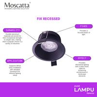 Gambar MOSCATTA Kap Lampu MR16 Fixed recessed diameter 8CM - white dari Pusat Lampu Jakarta Kota Administrasi Jakarta Pusat 2 Tokopedia