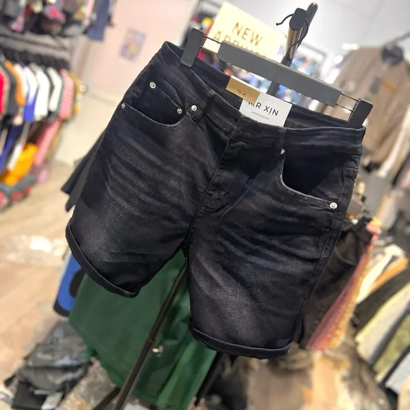Quần Short Jean Nam Co Dãn Chất Vải Chính Phẩm Slimfit Ôm Vừa Phải Mặc Tôn Dáng Menswear Pants _