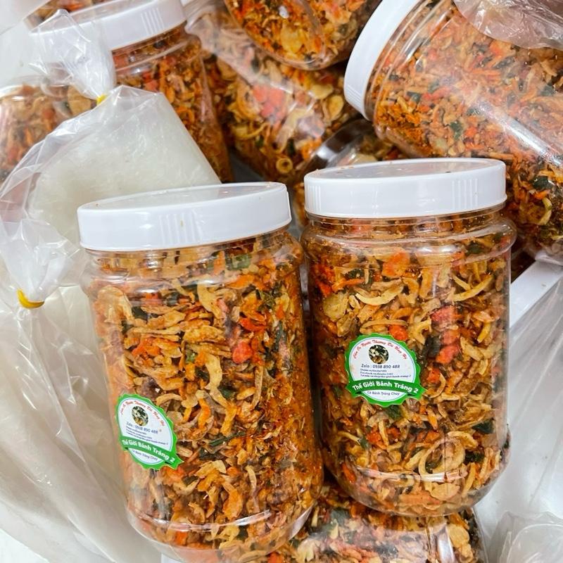  Hủ 200g muối tép hành phi Tây Ninh Gia Vị - Không kèm bánh tráng 