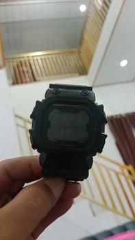 Product Review of Jam Tangan Pria Kingkong Full Black Segi Digital Hitam Kaca Rubber Stopwatch from A**9 1