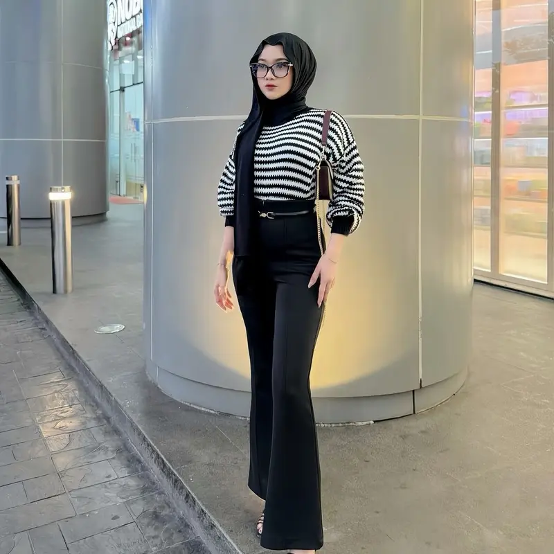 Celana Kulot Skuba Cutbray Highwaist VOL 1 Scuba 5