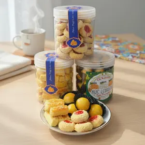 Paket Hemat 3 Toples Kue Kering – Nastar, Kastengel & Thumbprint Stroberi